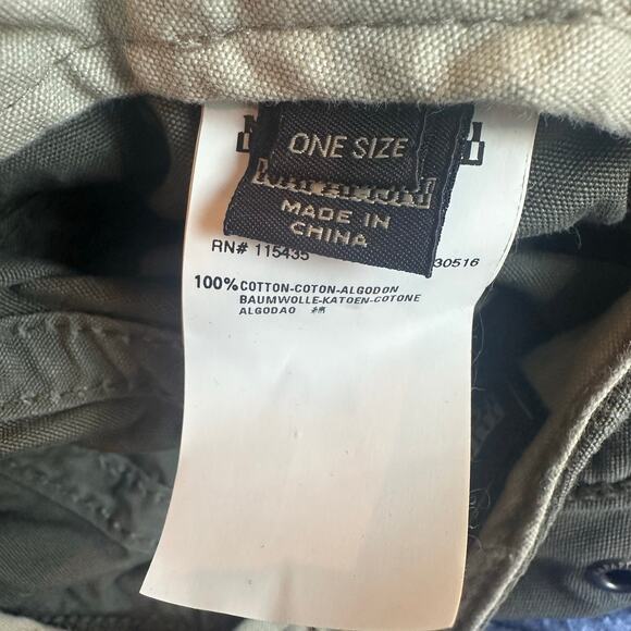 Napapjiri Army Green Antarctic Research Flat Baseball Cap Adjustable One Size - Picture 9 of 13